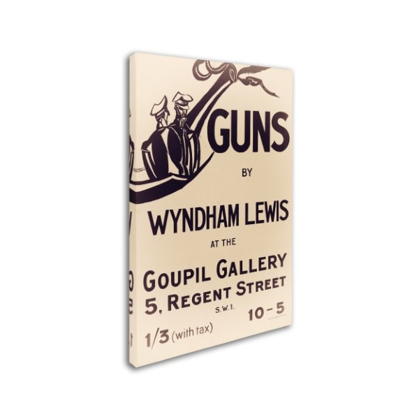 Vintage Apple Collection 'British Gun Advert' Canvas Art,22x32